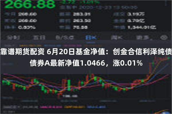 靠谱期货配资 6月20日基金净值：创金合信利泽纯债债券A最新净值1.0466，涨0.01%